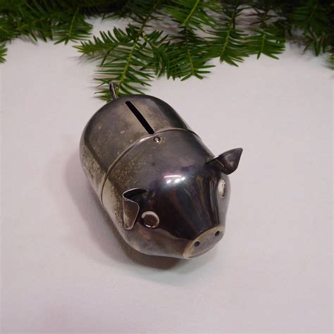 vintage metal piggy banks